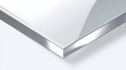 Crystal Clear Glass Pane PNG | Transparent Acrylic or Plastic Sheet with Realistic Glossy Reflection for Mockups