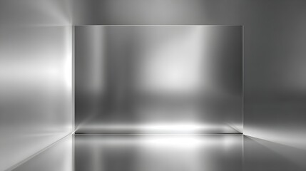 Glossy Transparent Acrylic Sheet Vector | Clear Plastic Panel with Realistic Light Reflections