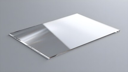 Clear Shiny Acrylic Sheet PNG | Transparent Plastic Panel with Realistic Glare & Reflection