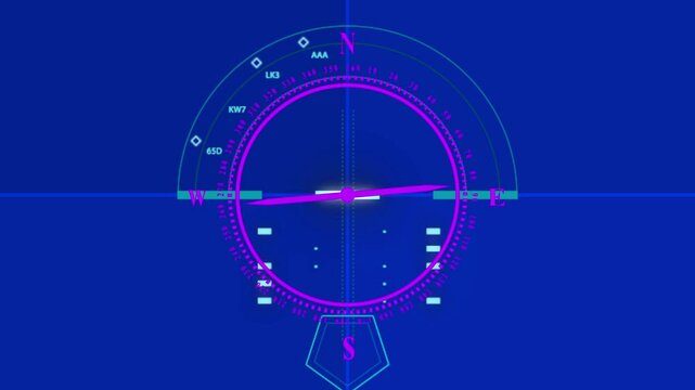 Smart All-Round Navigator Elite Compass Guide Precise Direction, Symbol of Future Navigation, Adventure Direction Seal, Cyber Explorer Compass, Smart Direction Radar" Animation Compass