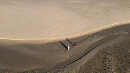 Sandspaziergang bei Ebbe