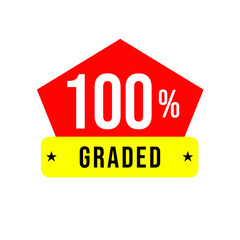 100% graded png, rice tag, premium label