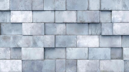 Obraz premium Textured Light Gray Concrete Block Wall Background for Design Projects