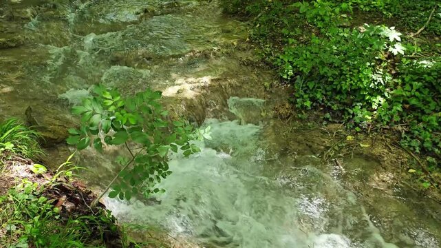Bachkovo waterfalls cascade in Rhodopes Mountain, Plovdiv region, Bulgaria