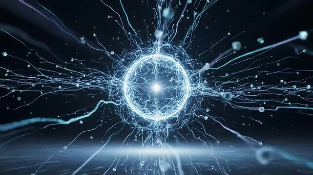 Futuristic Visualization of an Artificial Intelligence Core AI Generated