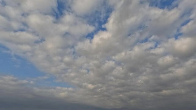 timelapse clip of cloudiness - mysterious bg with clouds