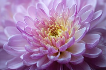 Beautiful chrysanthemum flower with pastel colors