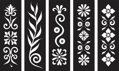 Elegant Laser-Cut Wedding Invitation Borders and Floral Patterns SVG Bundle | Cricut & Silhouette Compatible