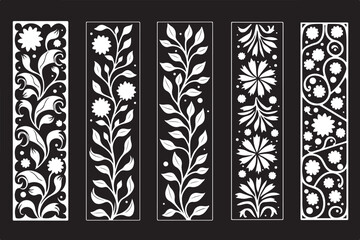 Elegant Laser-Cut Wedding Invitation Borders and Floral Patterns SVG Bundle | Cricut & Silhouette Compatible