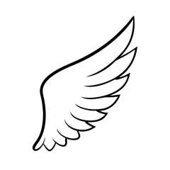 Obraz premium Angle wing outline 