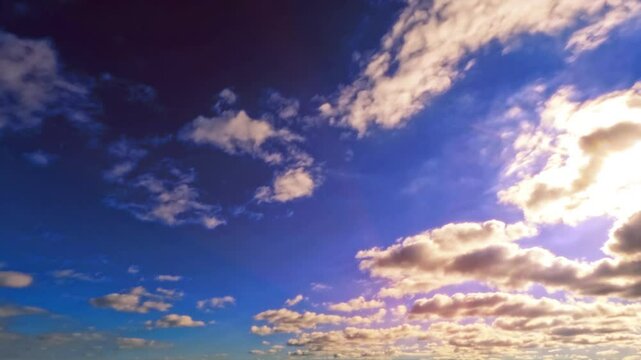 timelapse clip of nice sunrise overcast clouds for weather forecast