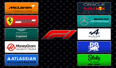 Obraz premium Formula 1 Racing Teams