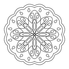 Mandala meditation coloring relaxing 