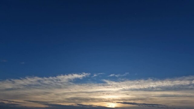 timelapse video of light clouds at sunrise after the rain for forecast