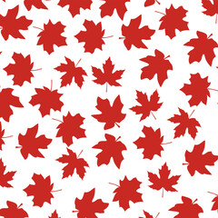 Maple leaf seamless pattern. Autumn background. For fabric, decorative paper, invitations, textiles.