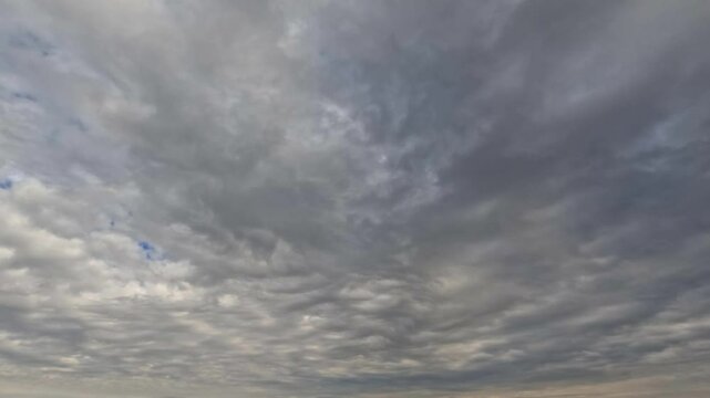 timelapse of cloudiness - gloomy backdrop with clouds