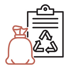 Recycling icon - Waste consignment note