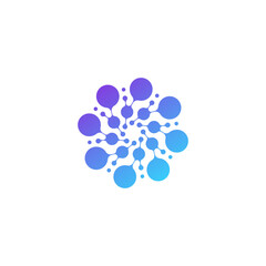 bio splash, pharma icon, clinic logo, abstract water, floral neuron logo plasma vector.