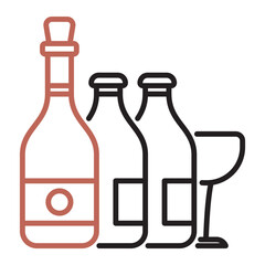 Recycling icon - Glass bottle recycling