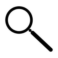 Magnifier icon vector, magnifying glass outline style vector, flat trendy style search icon vector isolated on white background.