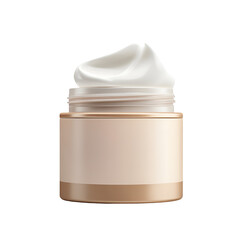 Creamy skincare product in elegant jar beauty cosmetic luxury