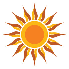 sun icon vector illustration