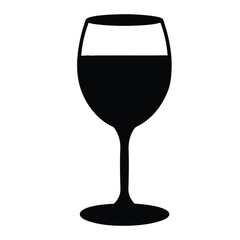 wine glass isolated on white