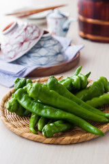 【京野菜万願寺とうがらし】京都伝統野菜。舞鶴地方では古くから栽培されていた甘く柔らかく食べやすく大きな唐辛子。