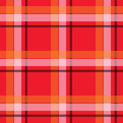 A timeless tartan plaid pattern featuring bold  overlaid with intersecting beige and taupe stripes, creating a checkered textile design perfect for fashion, fabric, and background use