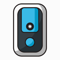 Video Doorbell  Electronic Device Icon  High-Quality AI Vector Design for Tech Projects