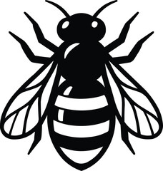 black bee silhouette