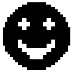pixel art smiley face