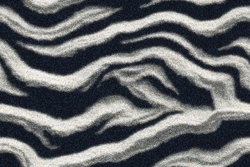 Seamless pattern of Dark and light sand patterns resembling waves flowing in a rhythmic design