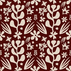 Seamless floral pattern, Summer pattern, Vector illustration.