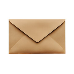Beige Envelope on Black Background Simple Mail Stationery Design,