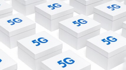 5 g boxes pattern technology - Powered by Adobe
