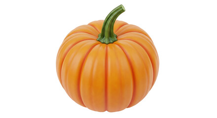 Vibrant pumpkin illustration on white background, perfect for autumn themed designs