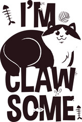 cute cat lover digital t-shirt design