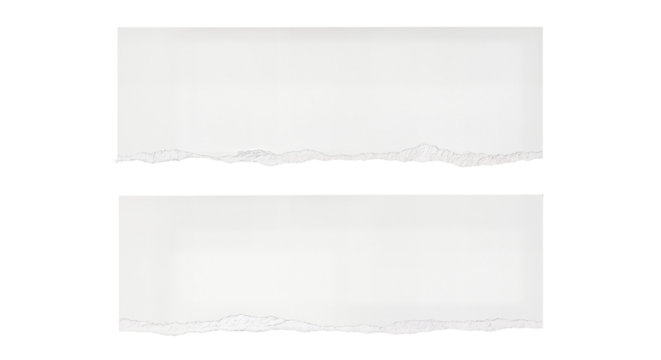 torn blank pages with uneven texture edges. set of ripped white paper sheets png isolated on transparent background. document or newspaper mockup.