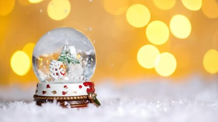 Christmas snow globe decoration - Powered by Adobe