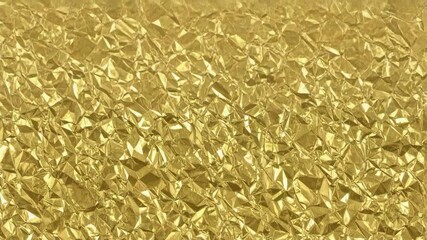 Shiny Crumpled Gold Foil Texture – Luxurious Metallic Abstract Background - Powered by Adobe