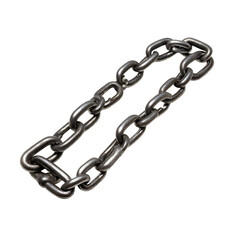Obraz premium Metal chain links strong connection security symbol