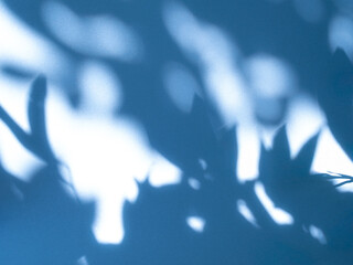 Wall shadow summer blue indigo background light blue gradient abstract floor blur cement pastel...