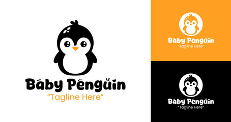 Cute Baby Penguin Logo Design for Kids Event and Fun Branding Ideas
