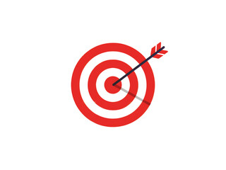 Target with arrow, Target Hit by Arrow.