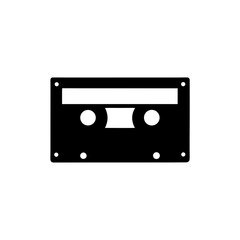 Fototapeta premium A Classic Cassette Tape Silhouette For A Vintage Audio And Music Icon