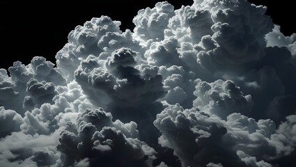 Dark dramatic storm clouds with heavy texture creating powerful and moody atmospheric effect.