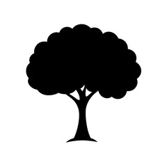 Generic Deciduous Tree Silhouette As A Simple And Clean Nature Icon