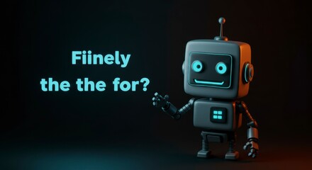 Cute robot poses question