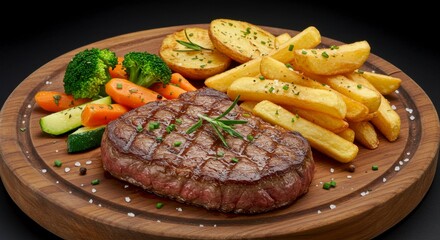 Grilled steak with sides (1)